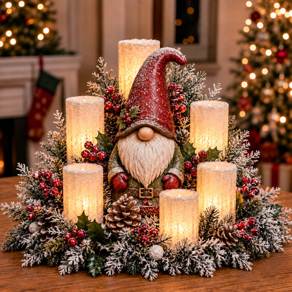 🎅🎄 Christmas Santa Table Centerpiece – Festive Winter Holiday Decor！！！✨✨
