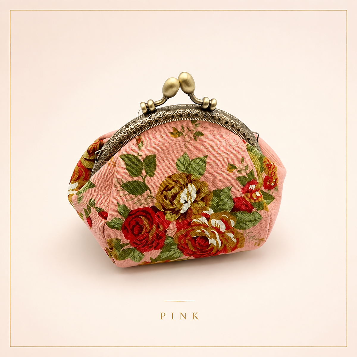 🌸 Cute Vintage Floral Coin Purse for Women 👛