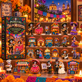 🎁🎁Pueblo del Día de Muertos 2026 – 24-Day Day of the Dead Collectible Countdown Calendar with 24 Unique Miniatures