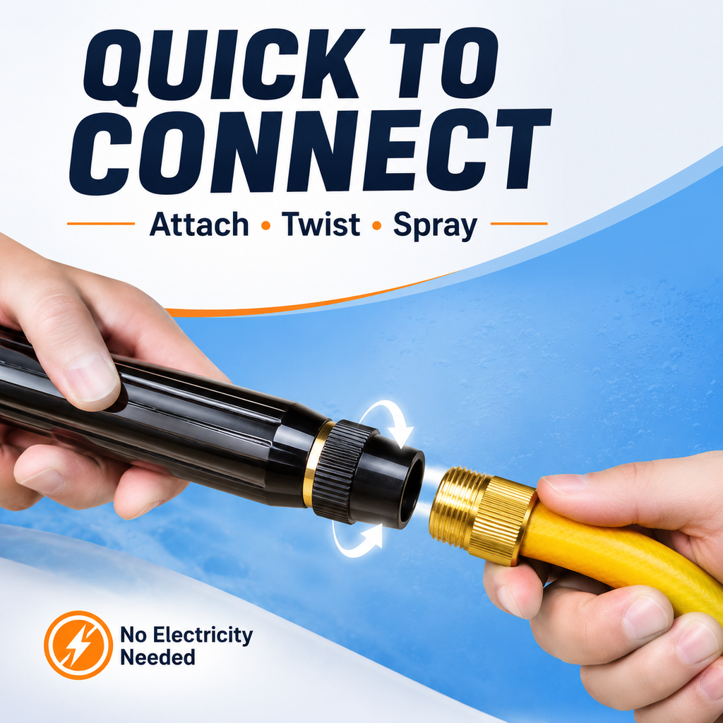 🤩BUY 3 FREE 2🚗Adjustable Twist Jet Hose Nozzle | Compact Outdoor Cleaning Sprayer