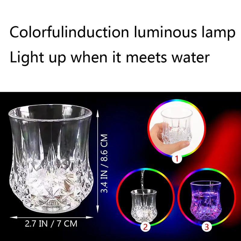 ✨✨Liquid Activated LED Light Up cups Crystal Drink Set