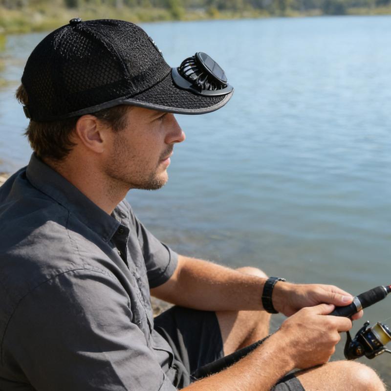 🧢2026 Pro Outdoor Cooling Hat: Dual-Power Fan Cap