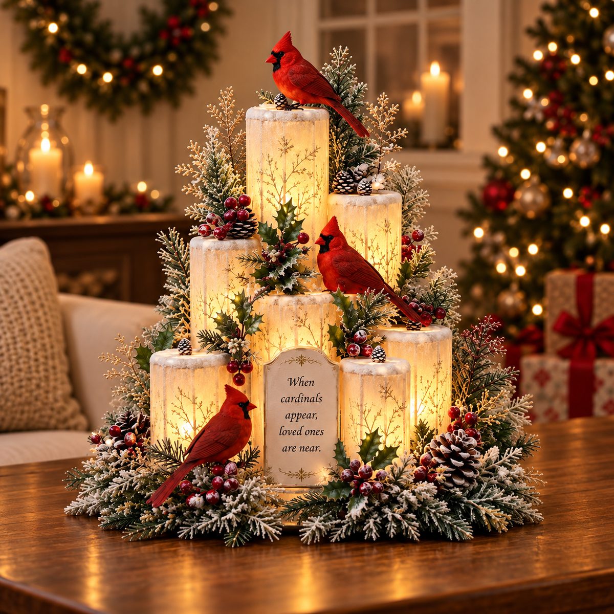 🎅🎄 Christmas Santa Table Centerpiece – Festive Winter Holiday Decor！！！✨✨