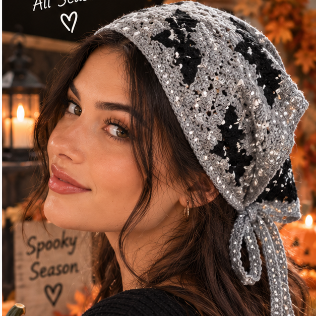 👻 Spooky Meets Boho – The Perfect Halloween Headscarf for Every Outfit 🎃✨