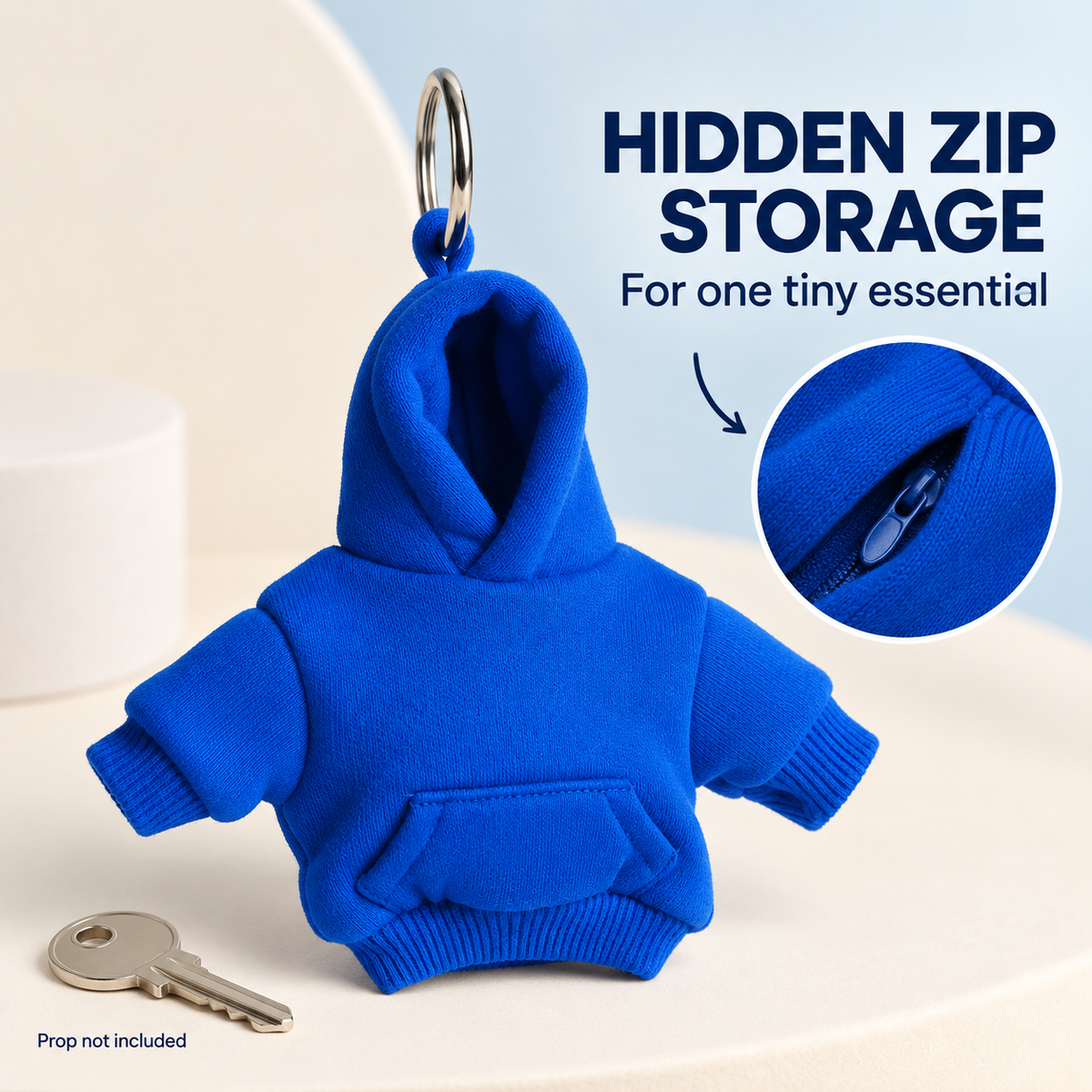 🧥🔑 Hoodie Keychain | Miniature Stress Ball Hoodie Clip-On Keychain Charm 😌✨