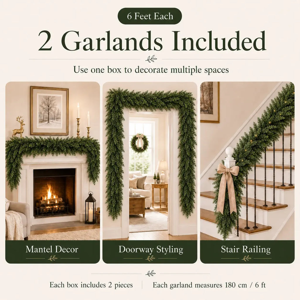 🏆2026 HOT SALE💥Christmas Cedar Garland