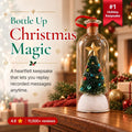 🎄🎙️ RUXACTY Recordable Christmas Message in a Bottle Ornament – Voice Keepsake 🎁✨