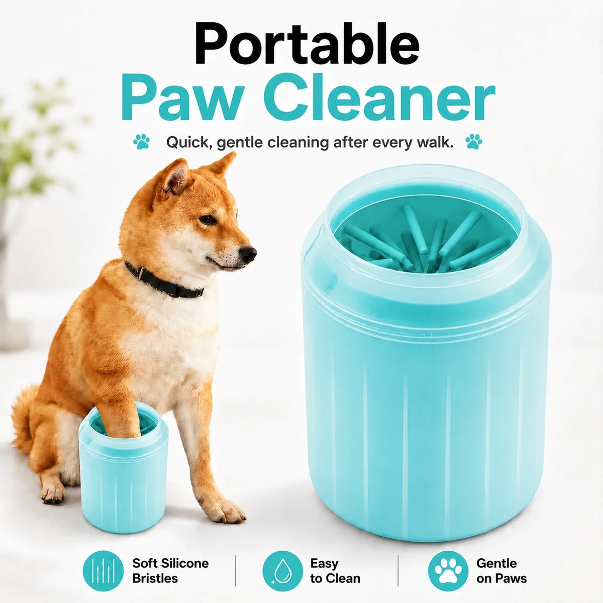 Automatic Pet Paw Washer — Dirty Paws In. Clean Paws Out. 🐾