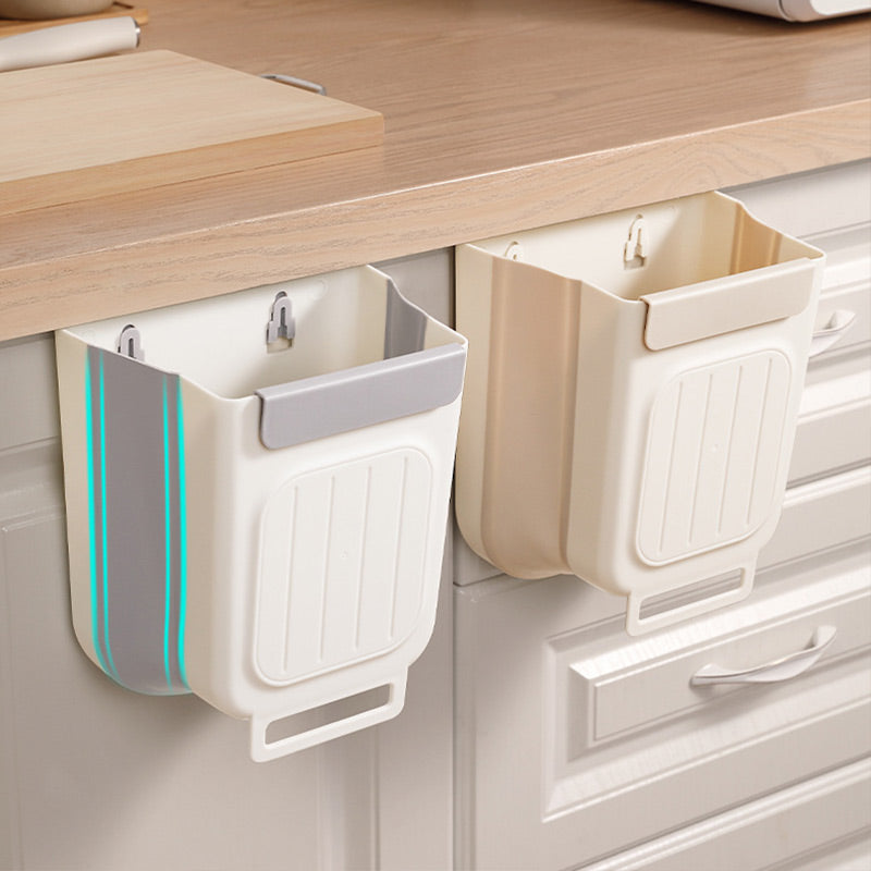 🗑️ LIMITED-TIME 50% OFF! 💫 Collapsible Hanging Trash Can for Kitchen Cabinet Door – Space-Saving Waste Bin (6L/11L)🗑️🗑️