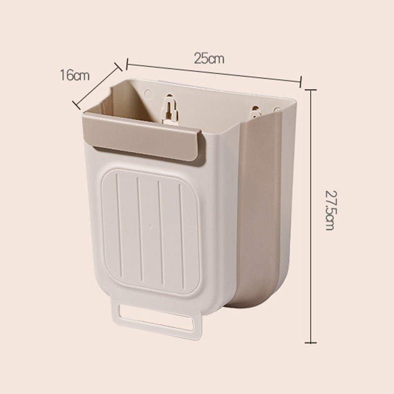 🗑️ LIMITED-TIME 50% OFF! 💫 Collapsible Hanging Trash Can for Kitchen Cabinet Door – Space-Saving Waste Bin (6L/11L)🗑️🗑️
