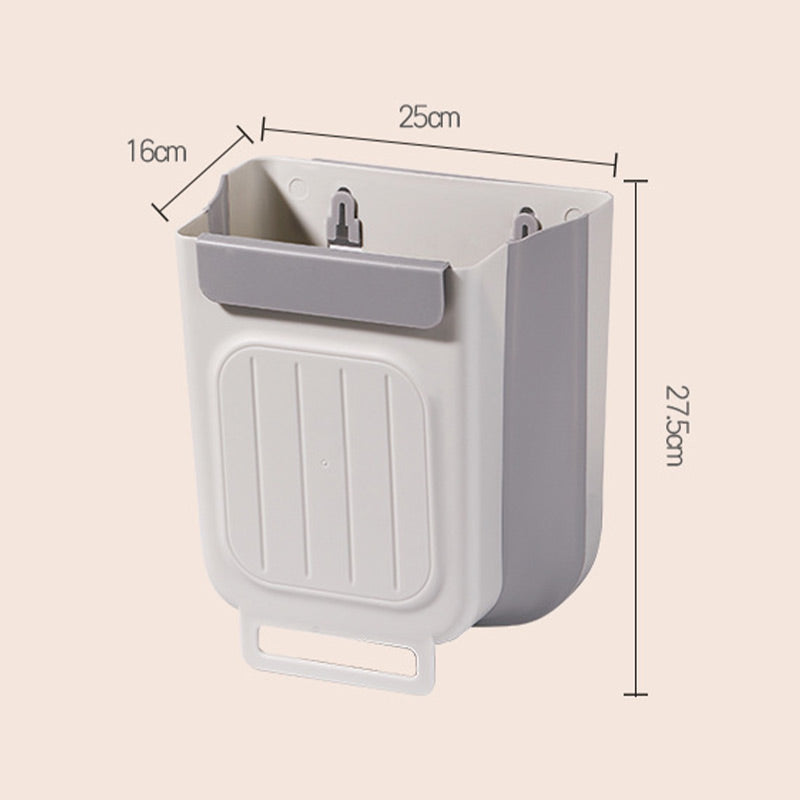 🗑️ LIMITED-TIME 50% OFF! 💫 Collapsible Hanging Trash Can for Kitchen Cabinet Door – Space-Saving Waste Bin (6L/11L)🗑️🗑️