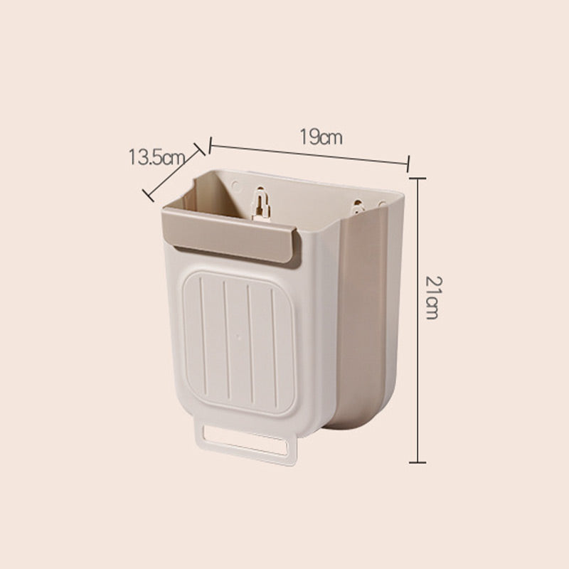 🗑️ LIMITED-TIME 50% OFF! 💫 Collapsible Hanging Trash Can for Kitchen Cabinet Door – Space-Saving Waste Bin (6L/11L)🗑️🗑️