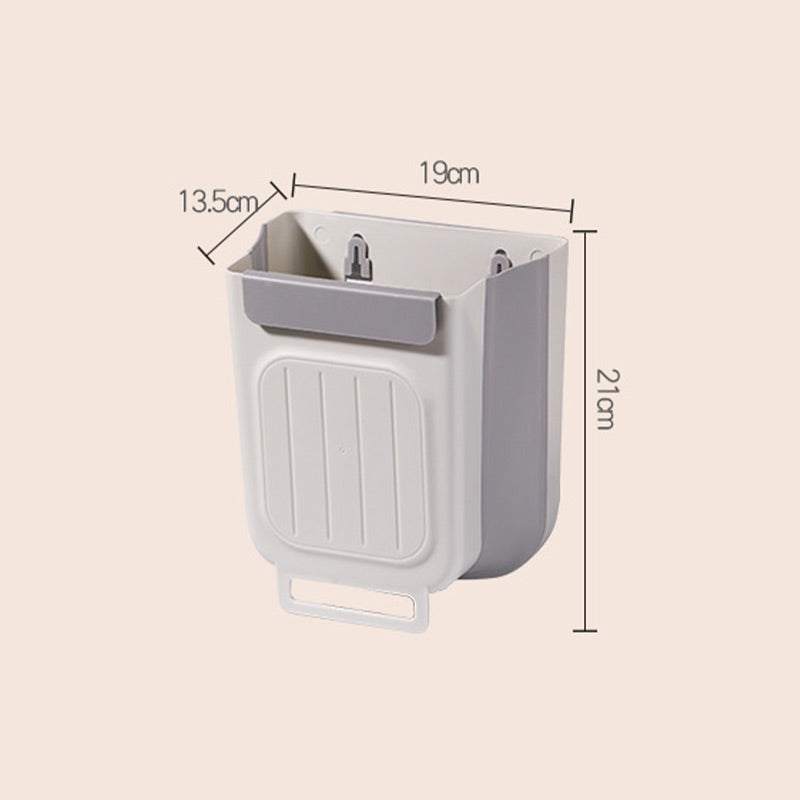 🗑️ LIMITED-TIME 50% OFF! 💫 Collapsible Hanging Trash Can for Kitchen Cabinet Door – Space-Saving Waste Bin (6L/11L)🗑️🗑️