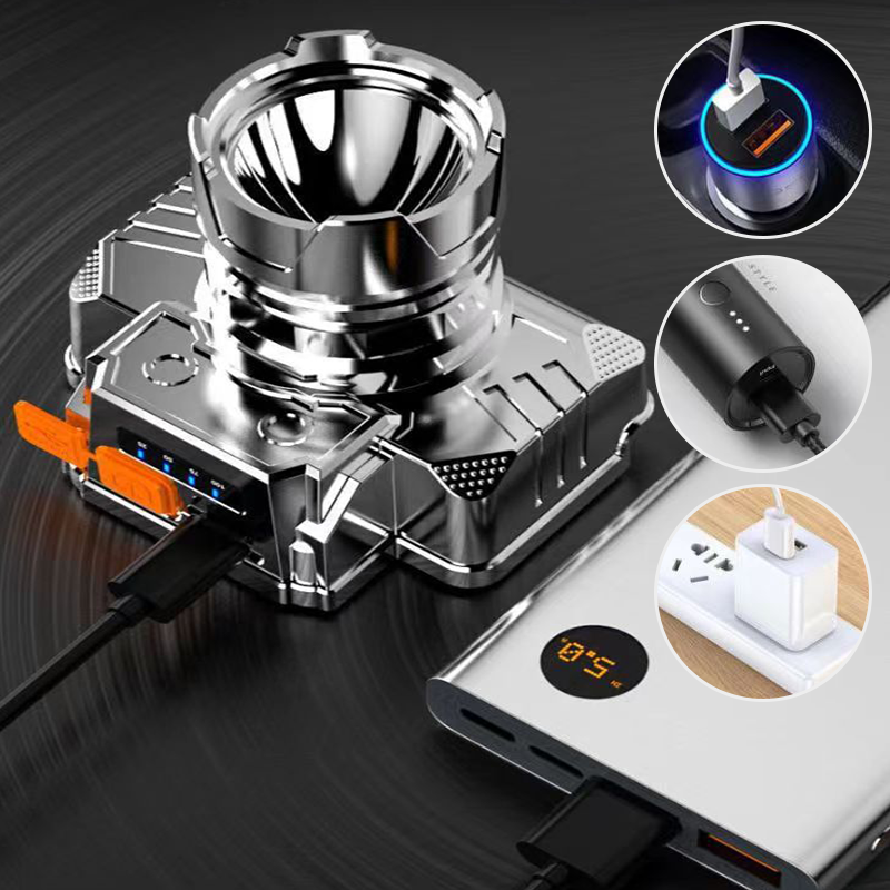 🎁🔦 Waterproof Motion Sensor LED Headlamp – USB Rechargeable Light for Fishing & Camping 🐟🏕️