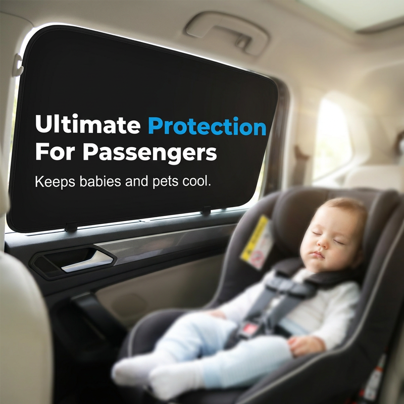 🔥Magnetic & Embedded Car Window Sunshade