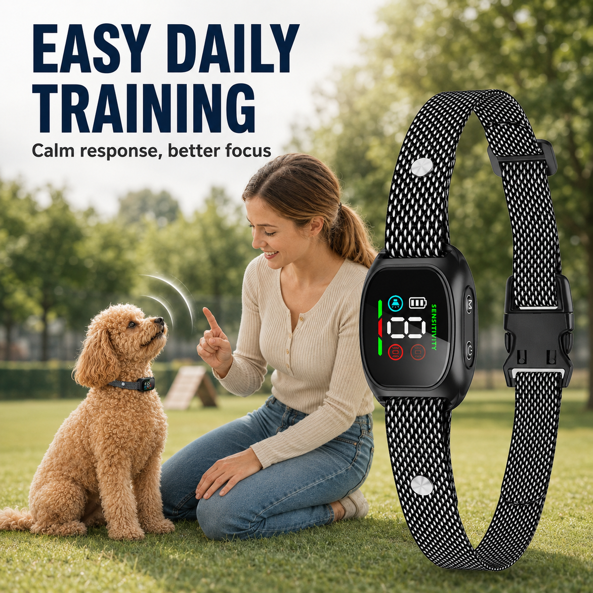🐕LIMITED TIME 50% OFF!⏳🔥🐶 No-Shock Anti-Bark Collar with Beep and Vibration