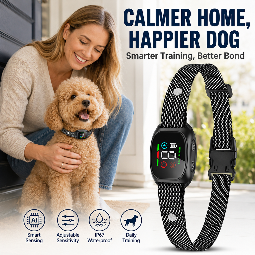 🐕LIMITED TIME 50% OFF!⏳🔥🐶 No-Shock Anti-Bark Collar with Beep and Vibration