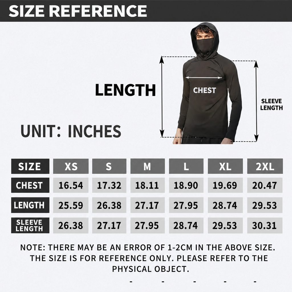 Men's Lightweight UPF Sun Protection Hoodie